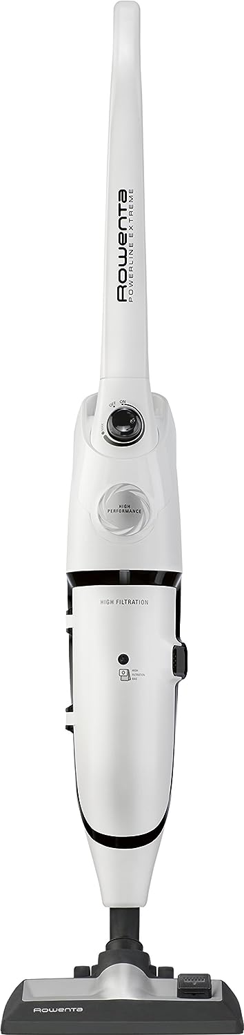 Rowenta RH8037WA Powerline Extreme, Scopa Elettrica con Sacco e con Filo, Capacità 2.2 l, Potenza 750 W, Rumorosità 77 dB, Bianco 