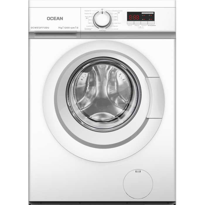 Ocean OCWE12F712DU Lavatrice a Carica Frontale Slim 7Kg 1200Giri 