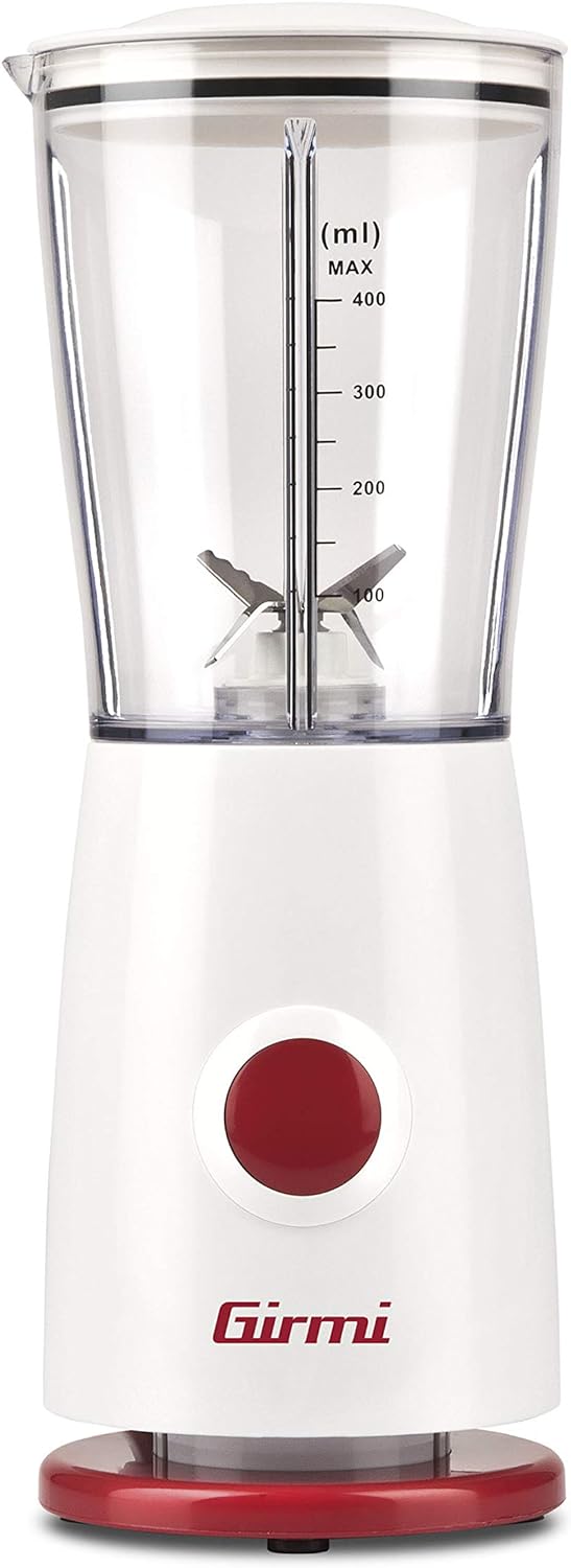 Girmi FR03 frullatore elettrico, 170W, 4 lame in acciaio INOX, 500 ml, bianco 